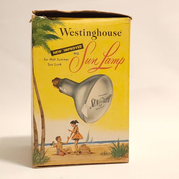 FUN Vintage Westinghouse SUN LAMP 1960s Vintage Curiosity GE SUN BULB - Picture 5 of 11